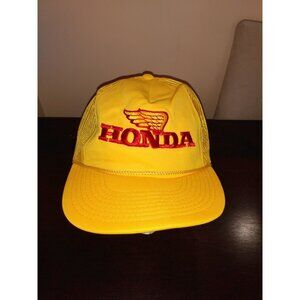 Vintage Honda Goldwing Snapback Hat Mesh Trucker One Size Motorcycle